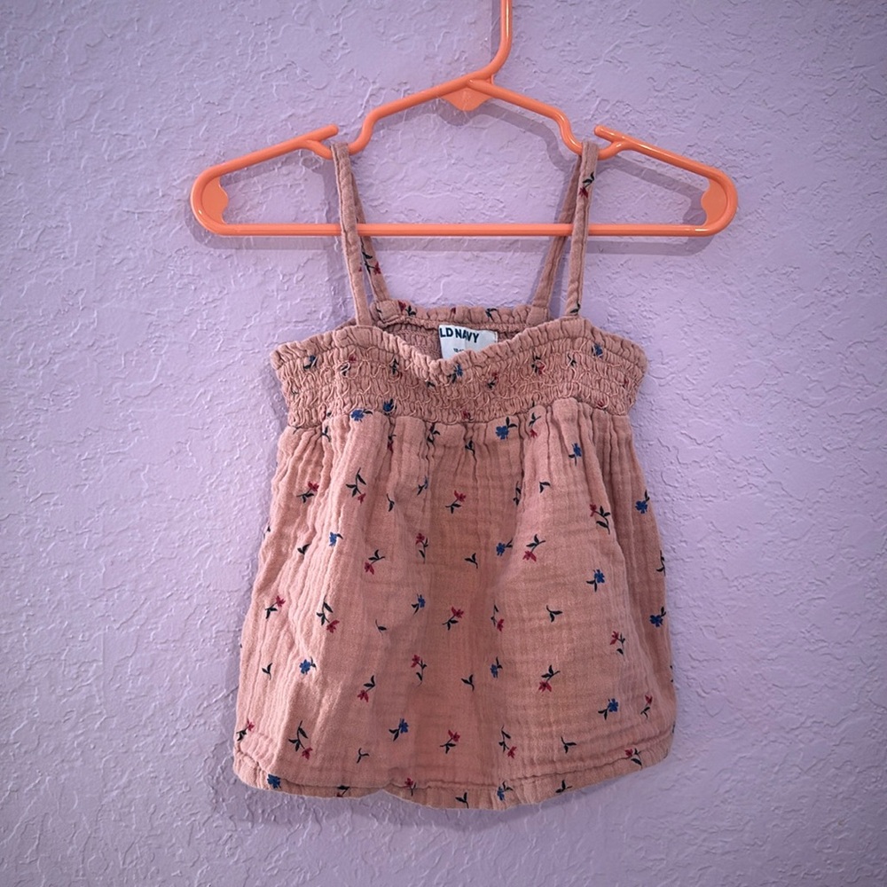 pink old navy tank top for toddlers